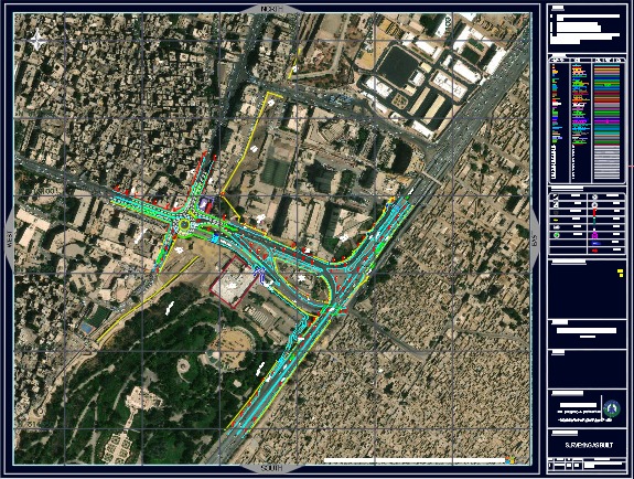 Highway Interchange As-Built Sheet